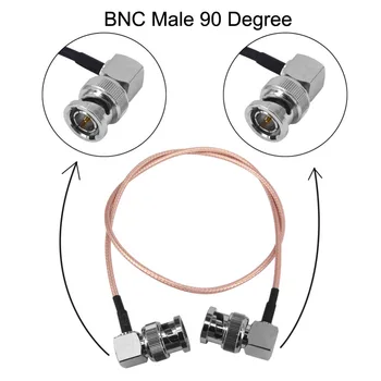 

BNC Male to Male Right Angle RG179 Coax cable Plug to Plug connector for BMCC Video Blackmagic Camera SDI Camera Camcorder