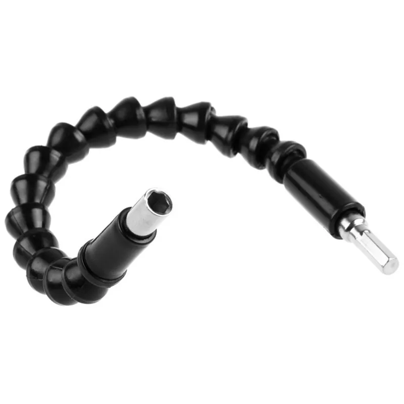 Electronics Drill Black Flexible Universal Shaft Bits Extention Screwdriver Bit Holder Connect Link with Broken Screw Extractor Electronics Drill Black Flexible Universal Shaft Bits Extention Screwdriver Bit Holder Connect Link with Broken Screw Extractor
