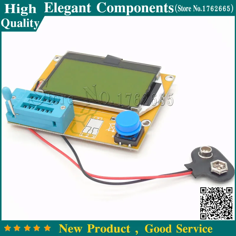 Новинка! Mega328 M328 ESR измеритель LCR-T4 LCR тестер светодиодный транзистор тестер диод триод емкость MOS PNP/NPN электрический измеритель
