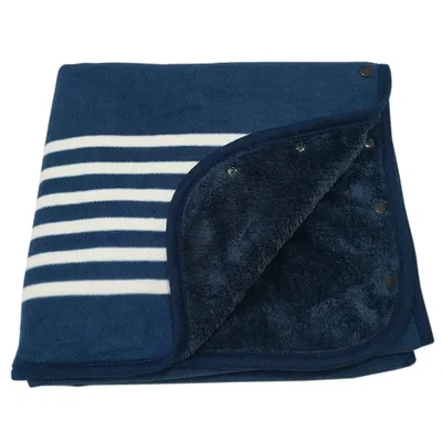 Многофункциональное домашнее одеяло, шаль большого размера, женские пончо и накидки, зимние толстые теплые накидки, Дамское Клетчатое одеяло с пуговицами, палантин - Цвет: Blue White Plaid