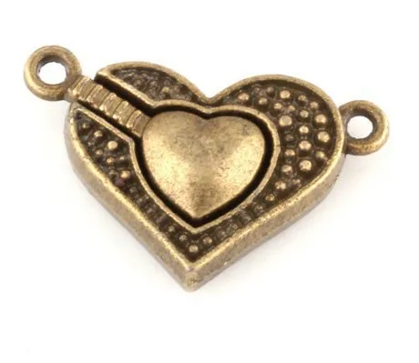 

free shipping 20pcs hearts magnetic clasp ,Jewelry Clasps, Decoration Fittings