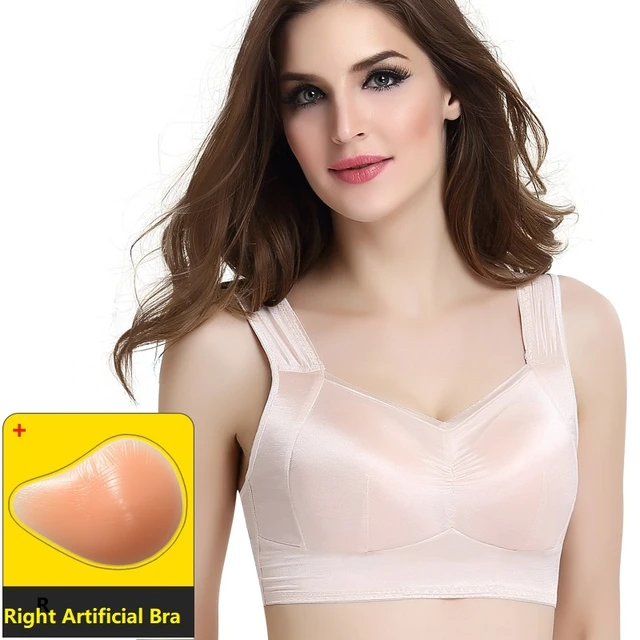 Lady Special Underwear Breast Bra After Breast Cancer Operation Artificial  Bra Special Padded Bra No Steel Ring Breathable D1074 - Bras - AliExpress