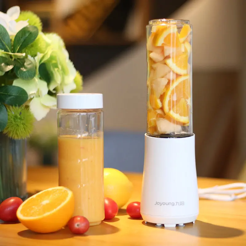 Joyoung Portable Mini Juicers with 2 Bottles 3 Colors Mini Blenders Mixers Baby Food Jam Kitchen Aid