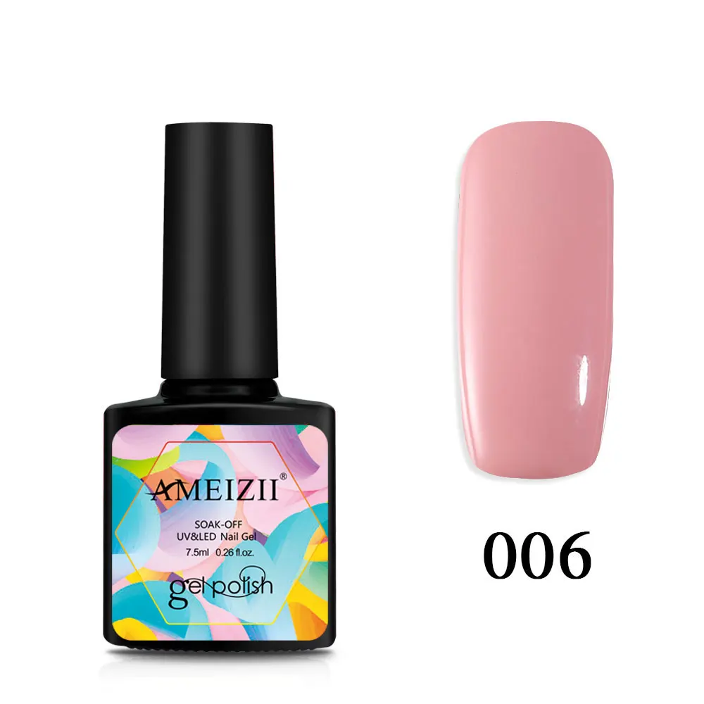 AMEIZII УФ-гель для ногтей, серый, красный, розовый, Гель-лак для ногтей, впитывающий верх, Базовое покрытие, гель-праймер для ногтей, лак, маникюрный лак, 24 цвета - Цвет: 006