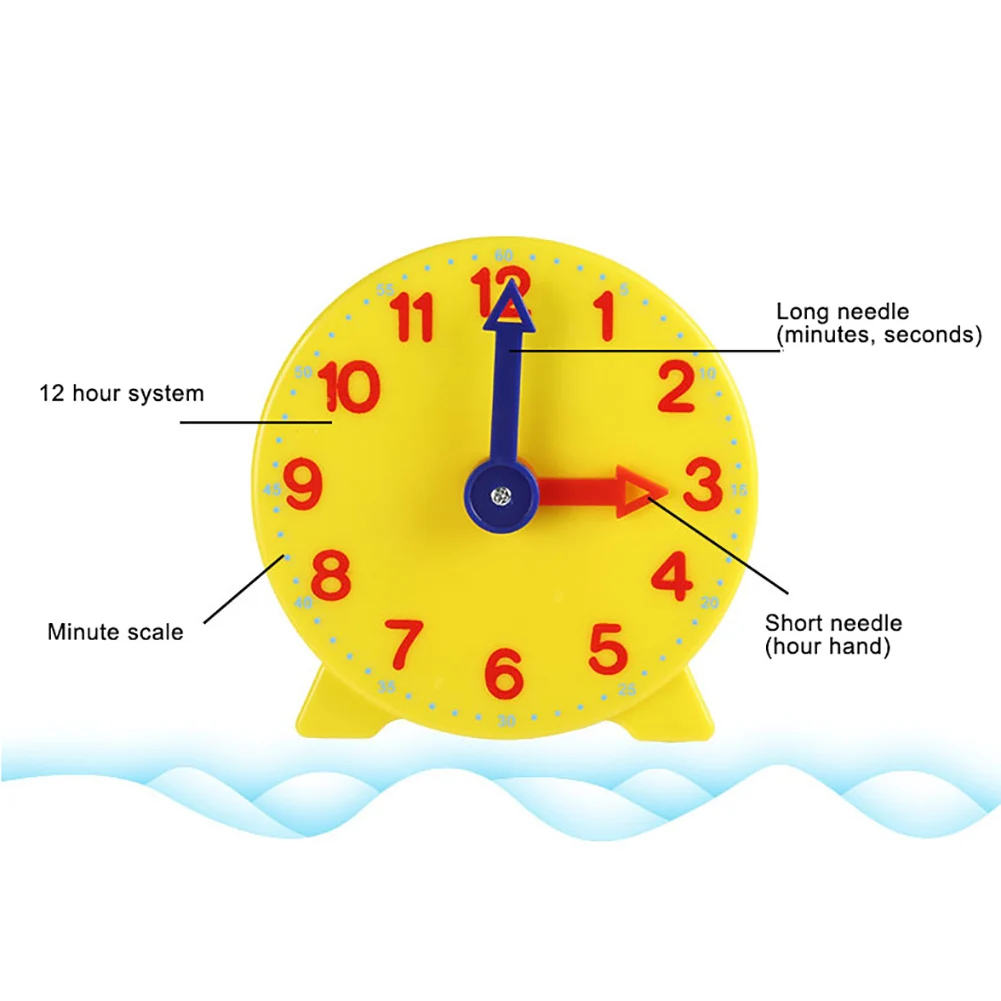 10 см две указки часы модель детская игрушка для раннего обучения время