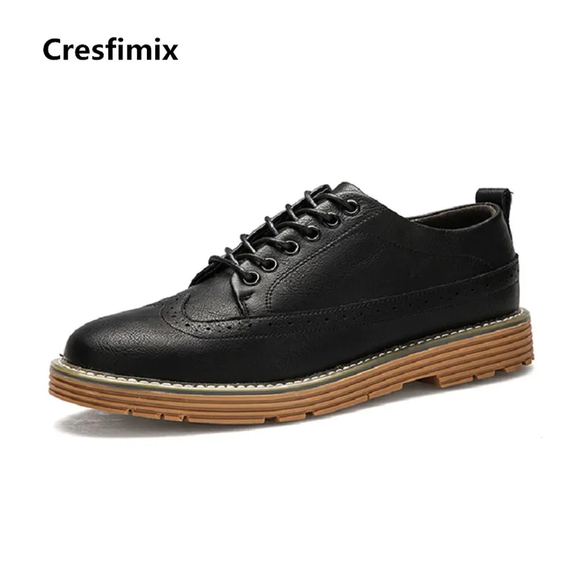 

Man High Quality Genuine Leather Comfortable Lace Up Shoes Male Fashion Black Autumn Plus Size Shos Men Spring Shoes E2936