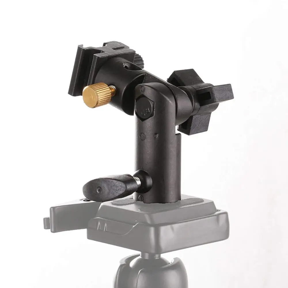 FOTGA E Type Flash Shoe Umbrella Holder Light Stand Bracket Cold Clip for 1/4&quot 3/8&quot DSLR Camera | Электроника