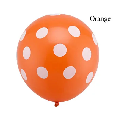 Orange 100 pc Божья коровка черное пятно красный горошек латексные шары globos вечерние подарки на день рождения шары baby shower Декор lady bug подарок 12 дюймов - Цвет: Orange