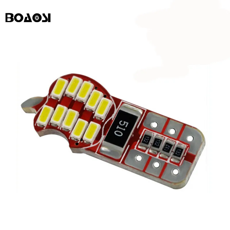 

4pcs Canbus Error Free T10 194 168 W5W 4014 LED 20 SMD White Side Wedge Light Bulb car accessories styling