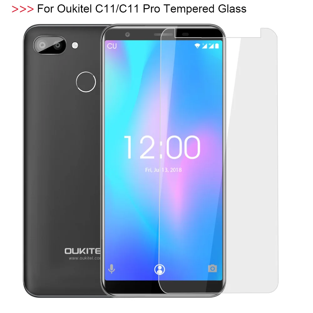 Закаленное стекло 2.5D для Oukitel C11 профессиональная защитная пленка