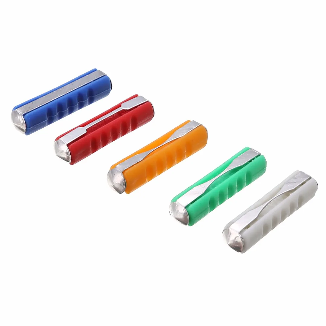 200pcs 5 Colors Torpedo Fuses Kit Continental Ceramic Torpedo Fuses Assorted Kit With Box 5/8/10/16/25AMP Mayitr