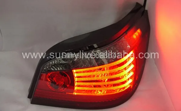 

For E60 520i 523i 525i 528i 530i LED rear light for BMW Red Smoke