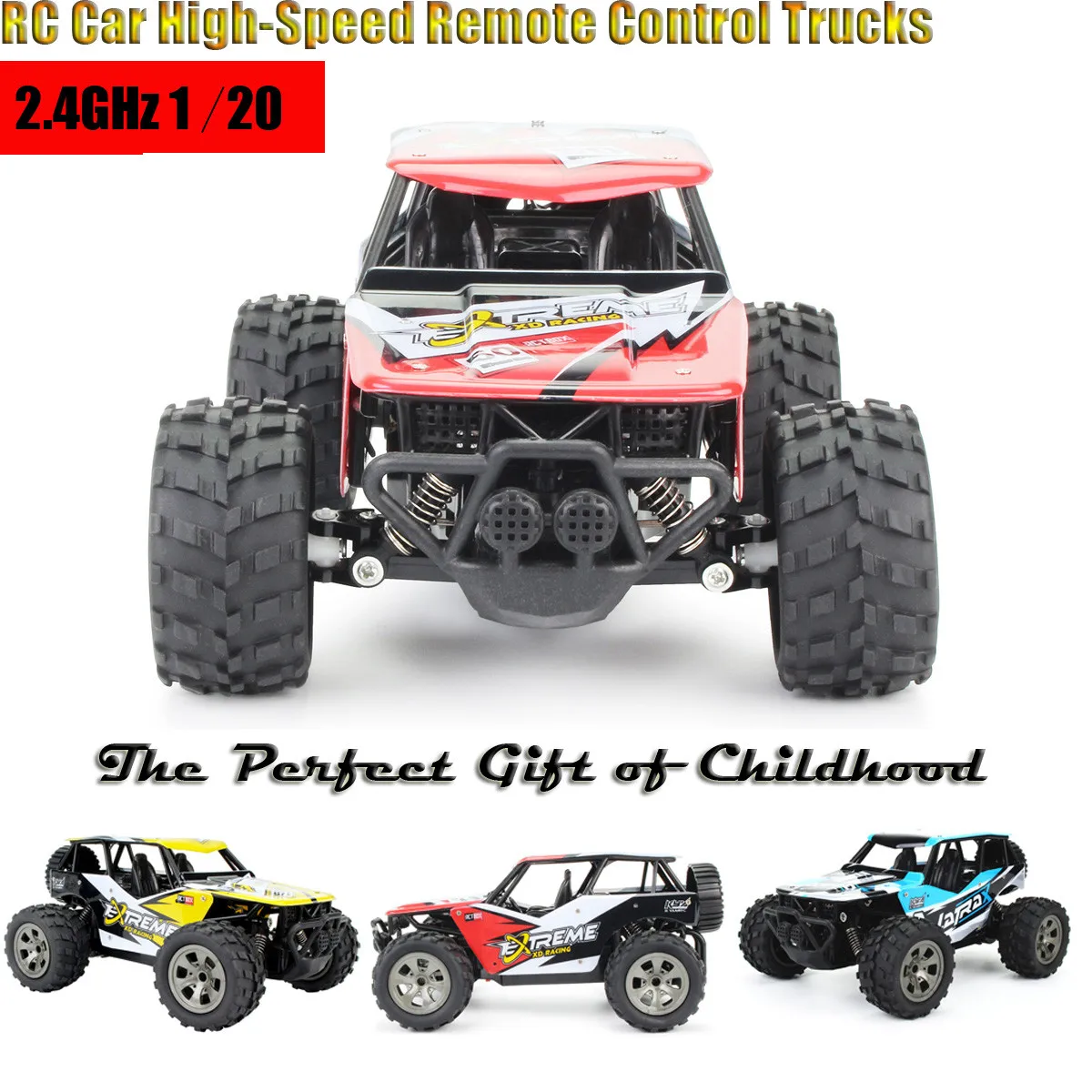

2019 Uzaktan Kumandali Araba RC Car High-Speed Off Road 2.4 GHz Remote Control 1/20 for Kids Remote Control Car