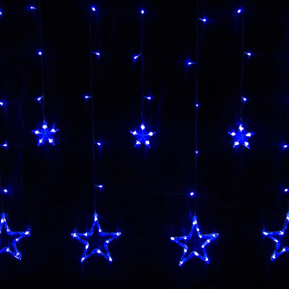 LED Curtain Star String Fairy Light04