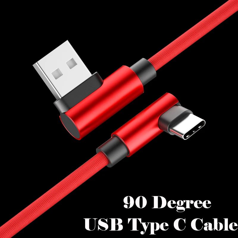 

Micro USB Type C Cable For Xiaomi MI 9 Redmi Note 7 90 Degree Mobile Phone Charge Cord For Samsung S10 S9 S8 Oneplus 7 USB Cable