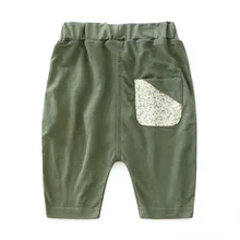 Летние детские шорты 7 минут шаровары для мальчиков и девочек Свободная Повседневная Спортивная одежда для детей Одежда для детей ясельного возраста однотонная одежда