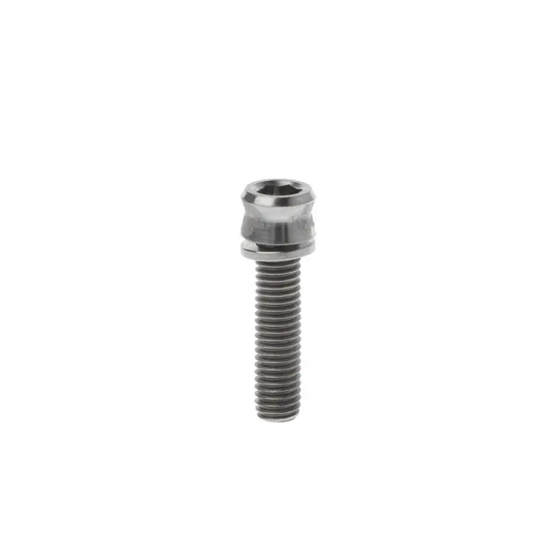 1 шт. M5x19mm перекладина руля MTB дорожный велосипед запчасти аксессуары с прокладкой Титан Ремонт Замена - Цвет: Titanium