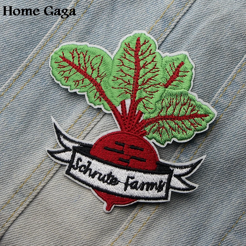 

Homegaga The office Dwight Schrute farm Patches DIY Embroidered badges Iron on sewing clothes Applique accessories sticker D1728