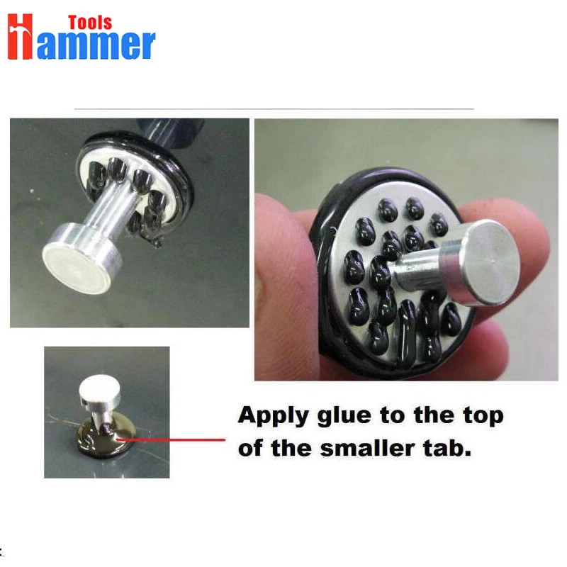 

Aluminum PDR Glue Puller Tabs PAD for Paintless Dent Repair Hail Removal Tool