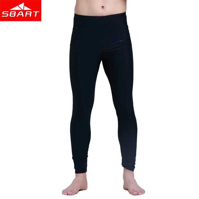 SBAER мужские облегающие брюки-леггинсы с защитой от ультрафиолета Рашгард из лайкры, длинные черные однотонные штаны для серфинга, быстросохнущие, для фитнеса 4XL H