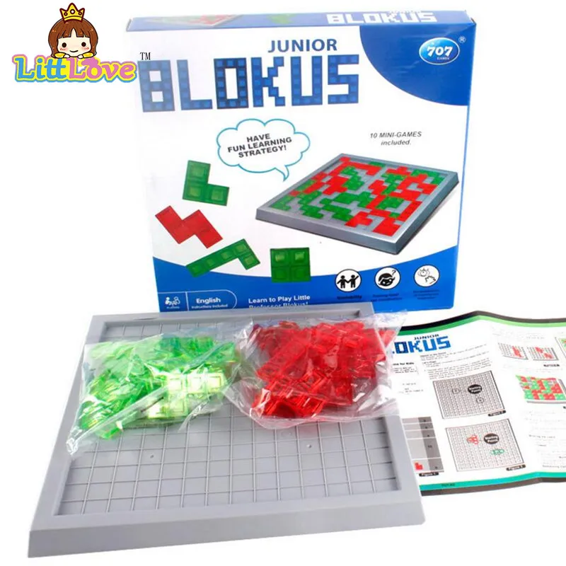 Littlove Blokus стратегических образовательных фантазии Игрушечные лошадки для Для детей Семья забавные Развлечения Настольные игры для Best подарки