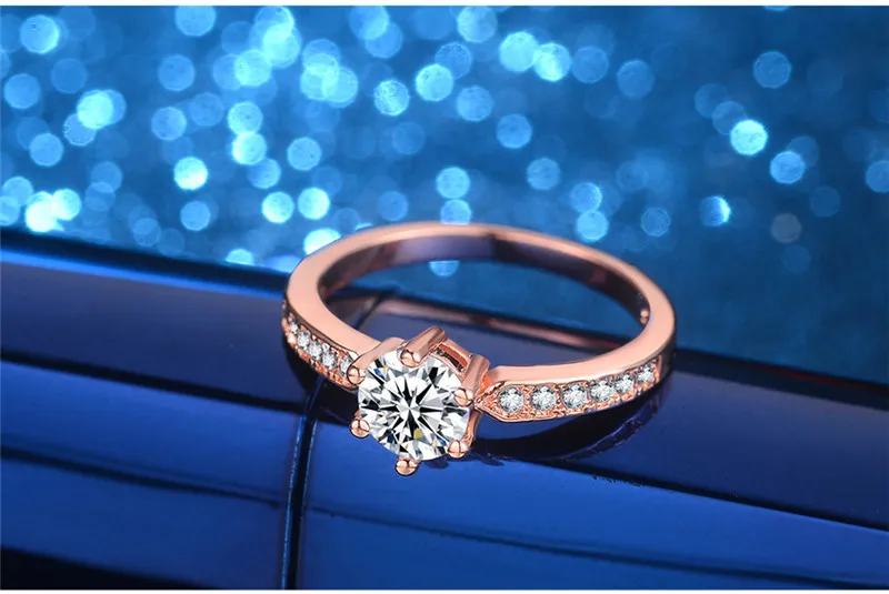 DODO Vintage Rose Gold Color Rings AAA Crystal anillos Jewelry Ring Antique Wedding Engagement Women Bijoux Wholesale Gifts YR59 (4)