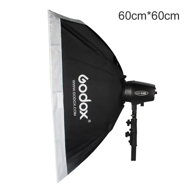 Студийный софтбокс Godox 60x60 см 2" x 24" с универсальным креплением 98 мм для 250SDI 300SDI K-150A фотостудии стробоскопическая вспышка
