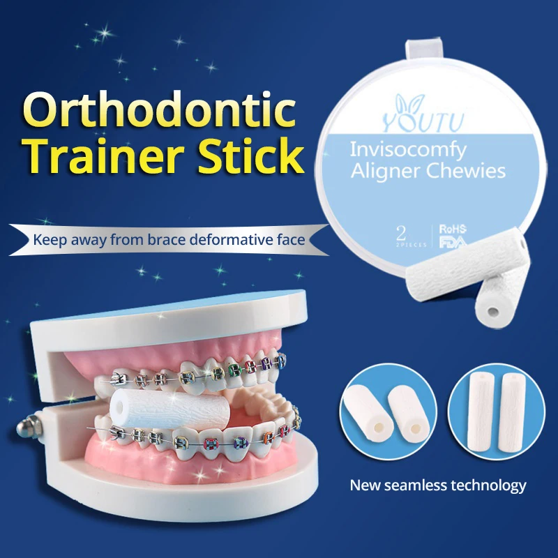Professionale Ortodontico Gum Stick Correzione Del Dente Brace Staffa Trainer Bar Cura Orale Invisibile Food Grade Masticare Massaggiagengive