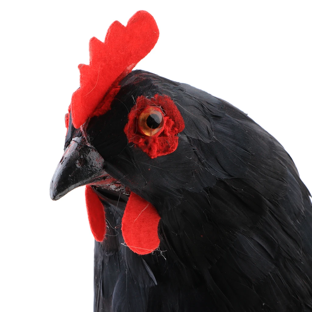 Lifelike Big Rooster Simulation Realistic Farm Animal Photo Prop