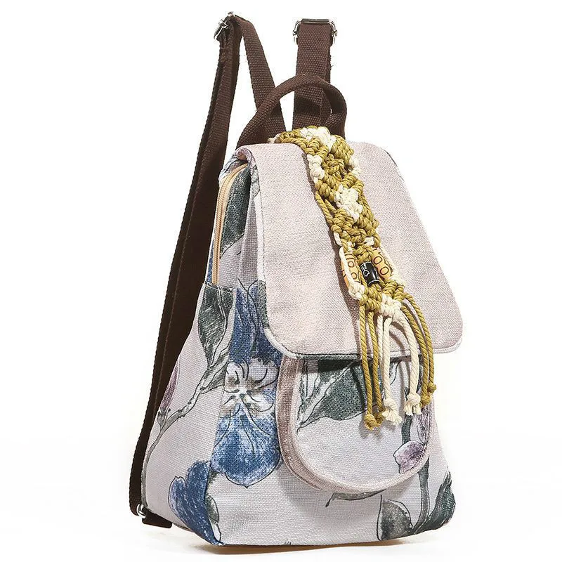 

2017 Top-handle Canvas Weaving Female School Bags High Quality Backpacks for Teenagers Girls Mochila Preppy Style Women Backpack