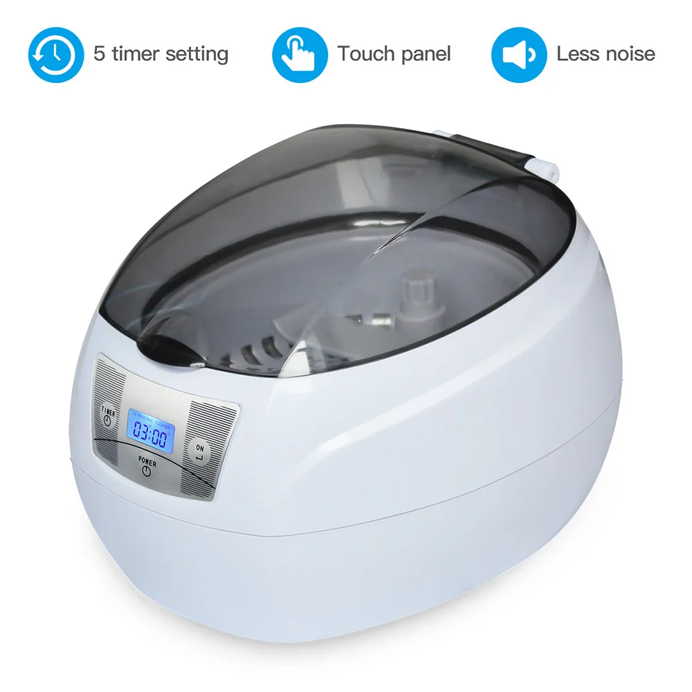 Kaufen Ultraschall Reiniger 0.75L Tank 35W 42kHz Körbe Schmuck Uhren Injektor Ring Dental PCB Digitale Ultraschall Mini Reiniger Bad