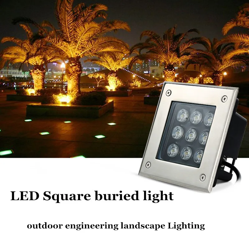 

LED Outdoor Lighting Underground Light 4W 5W 6W 9W 12W DC12V AC85-265V Stainless Steel Landscape Light Park Garden Light Lamp
