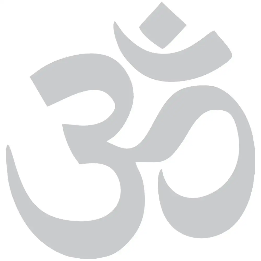 AUM Om Symbol Hinduism духовная Наклейка на стену автомобиля Высокое качество Заводская распродажа прямые наклейки Muraux Настенная роспись J447 - Цвет: light grey