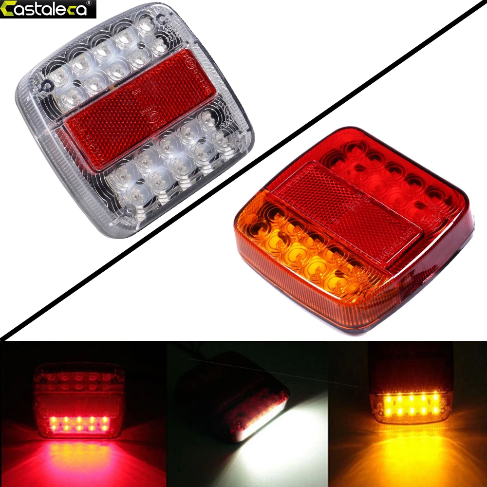 castaleca 1Pcs 12V 26LED Tail Light Brake Stop font b Lamp b font Taillight Rear Reverse