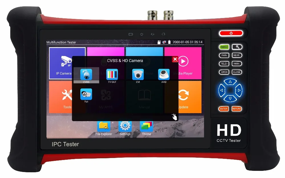Тестер камеры H.265 4K 8 Мп IP SDI TVI CVI AHD CVBS|tester ip camera|tester cctv iphd sdi tester |