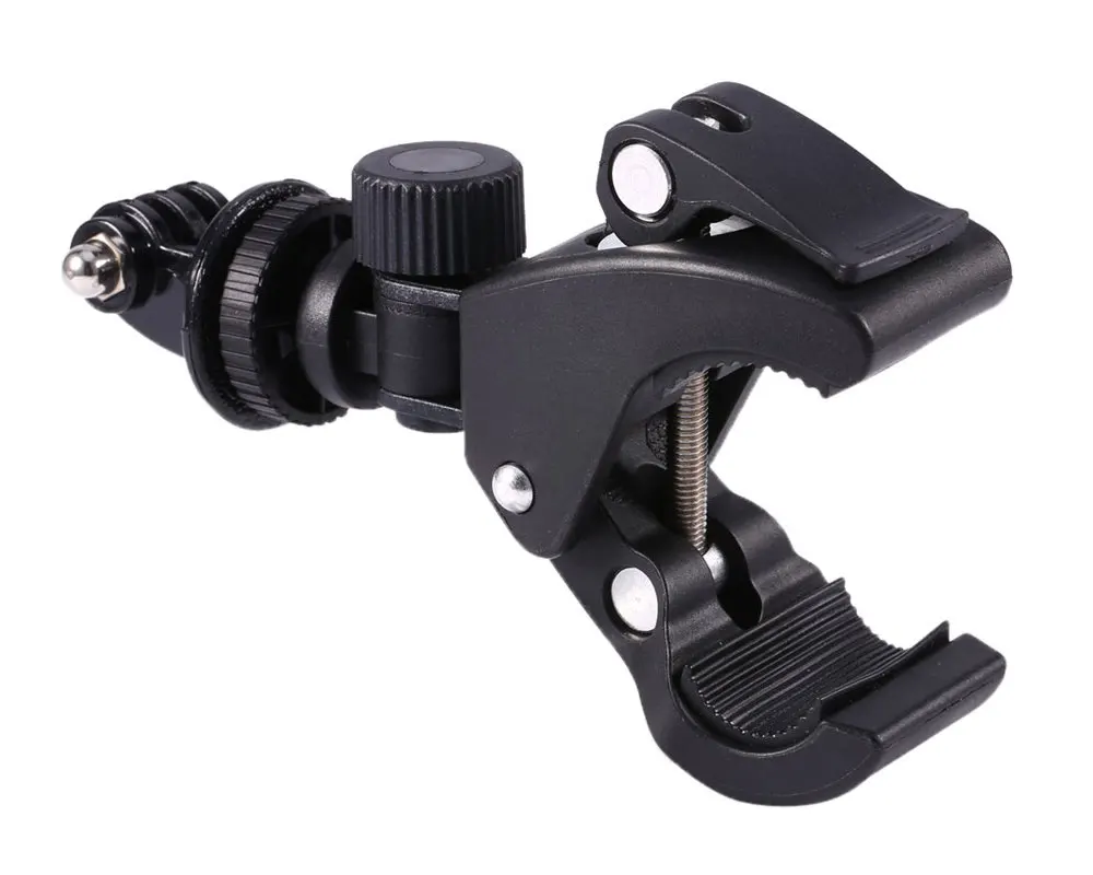 Motorcycle Bike Bicycle Handlebar Clamp With Camera Tripod Adapter for Go Pro Hero 6 5 4 3 SJCAM SJ4000 Yi 4K GoPro Accessories (2)