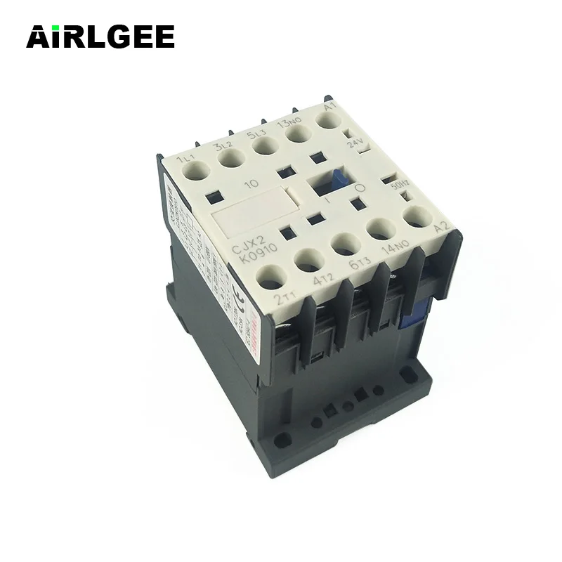 CJX2-K0910 24 вольт катушка 50/60 Гц 35 мм DIN рейка 9 а трехполюсный 3P 1NO