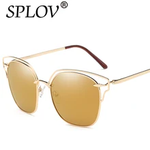 2017 HOT Hollow Women Polarized Eyeglasses Metal Sun Glasses Female Glasses Fashion Clear Mirror Vintage Super