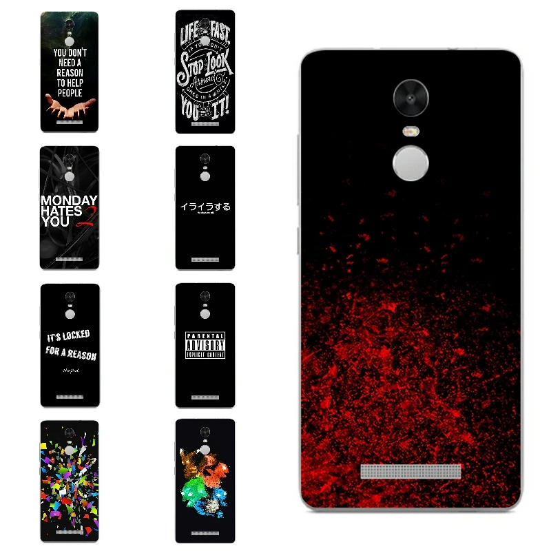 

For Xiaomi Redmi 3 Note 4 Pro Phone Case Mi 4 4i 4c 4s 5 Max Note 2 Shell Transparent Cover Soft Silicon Black Word Pattern Skin