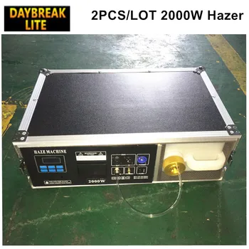 

Stage hazer machine flight case DMX512 2000w haze machine for DJ club remote control mist fogger 2PCS/LOT