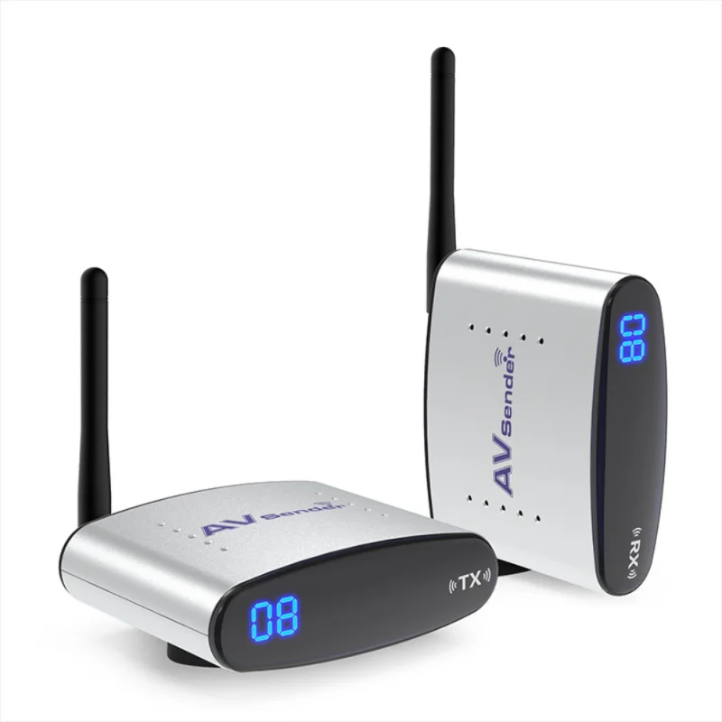 

Wireless 2.4GHz TV Box Transmitter 100M Long Range Smart Wireless Audio/Video Receiver Support PAL/NTSC Infrared Remote Control