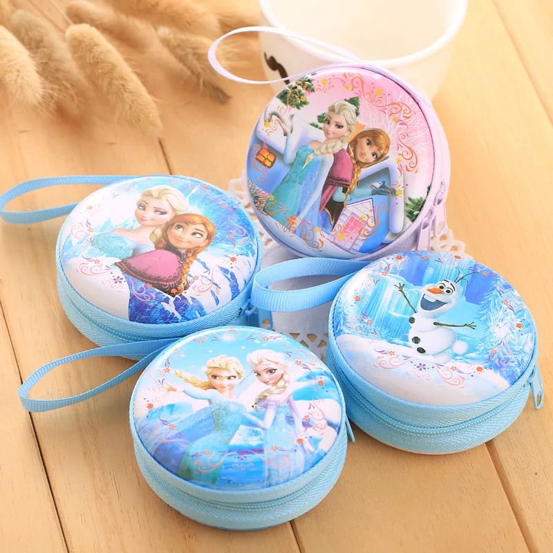 

YOUYOU MOUSE Cartoon Coin Purse Elsa Anna Princess Girls Key Case Wallet Children Snow Queen Headset Bag Coin Packet