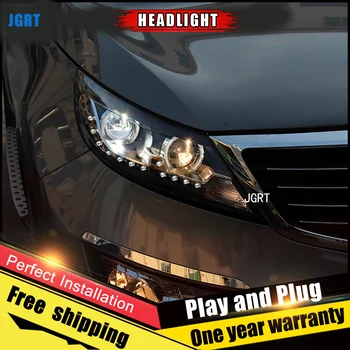 

Car Style LED headlights for Kia SportageR 2011-2013 for SportageR head lamp LED DRL Lens Double Beam H7 HID Xenon bi xenon lens