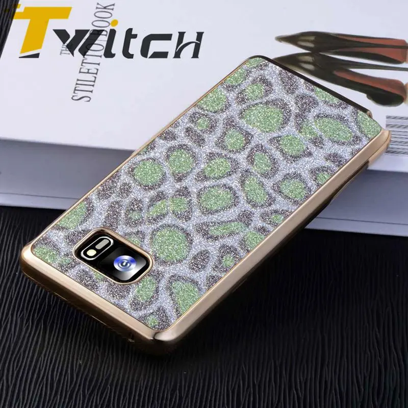 Дергаться Мягкие TPU чехол для Samsung Galaxy Note 5 телефон Coque леопардовый узор note5 Silverlight