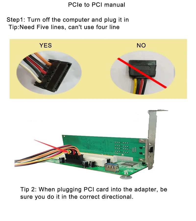 PCIe to PCI manual 1