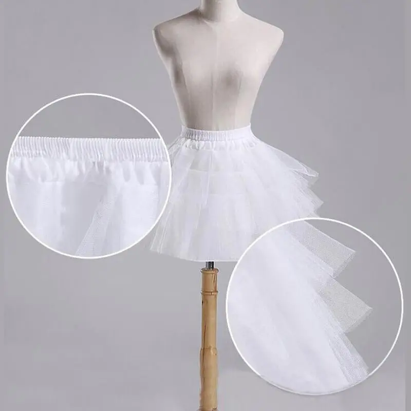 Модная юбка принцессы для девочек Однотонная юбка-пачка с эластичной резинкой на талии для подружки невесты; 4 слоя; сетчатая юбка-пачка для девочек; KNG88