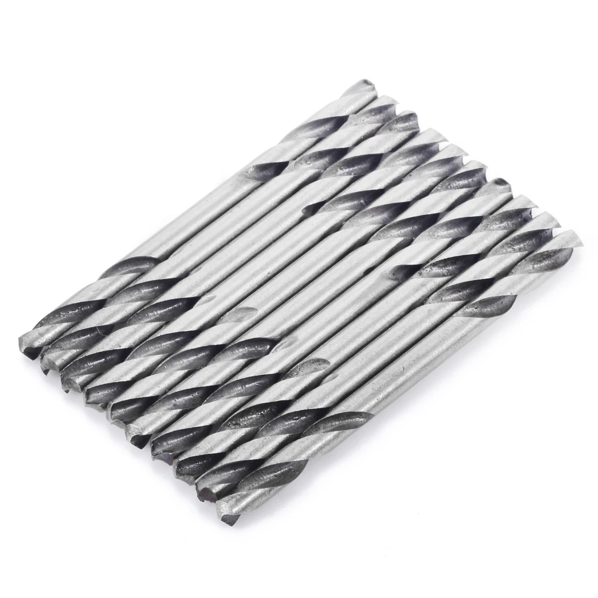 10pcs Double Ended Spiral Twist Drill Bits Mayitr 3.2mm HSS Iron Plastic Cutter Tools Set