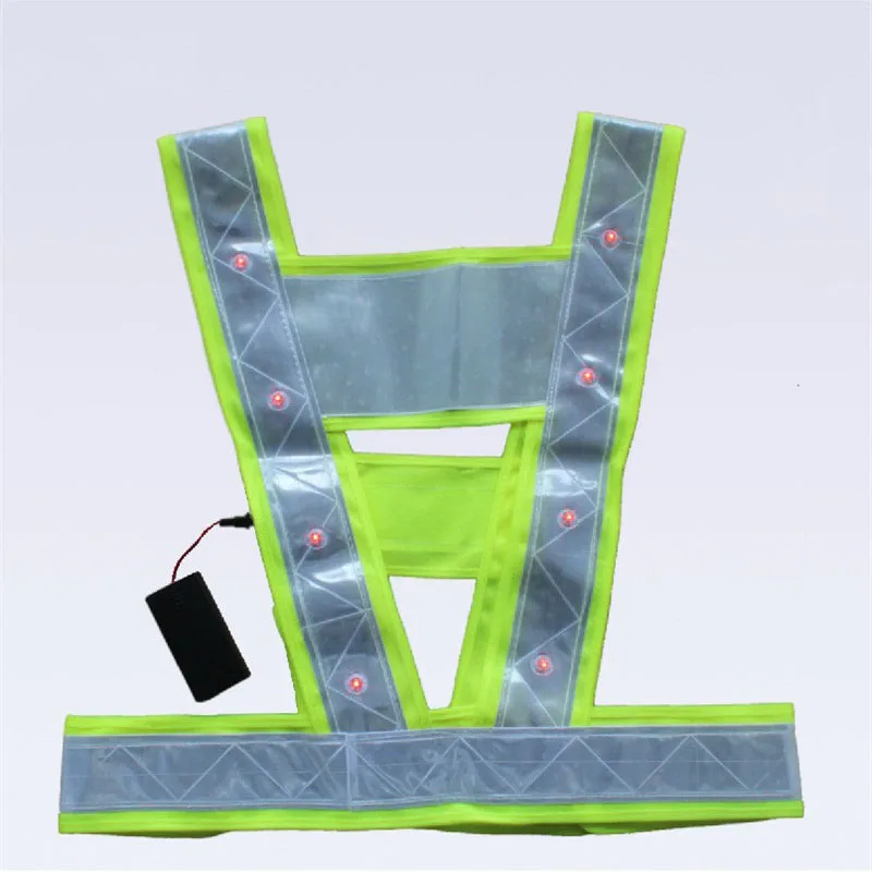 Reflective Vest Safety Vest Led lights Working Clothing Reflective