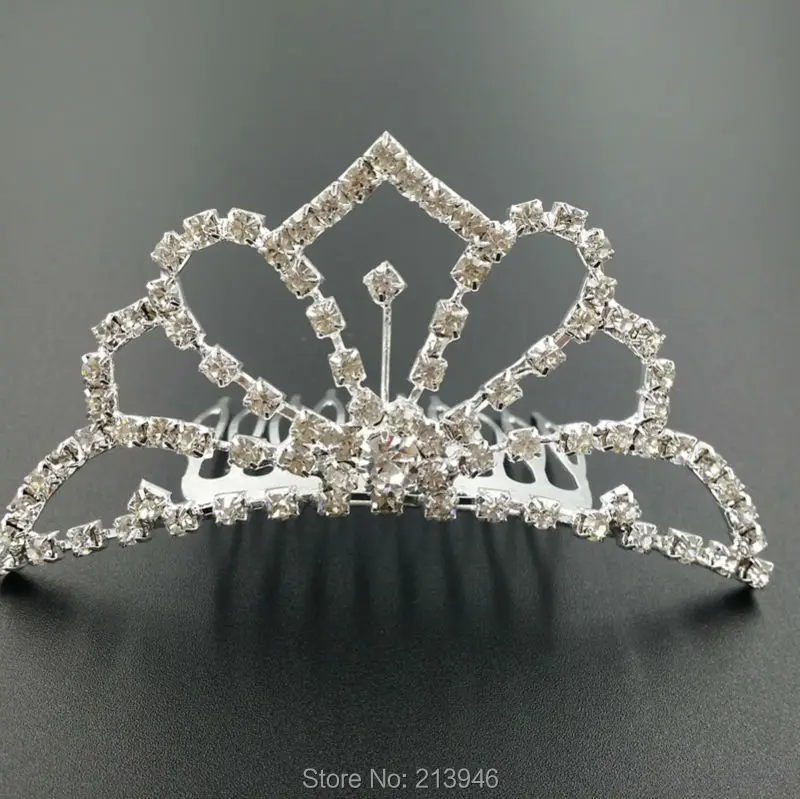 

9.5CM*4.2CM 4PCS/lot Bridal Hair Comb Claw Bride Tiaras Alloy & Glass Rhinestone Jewelry Hairwear