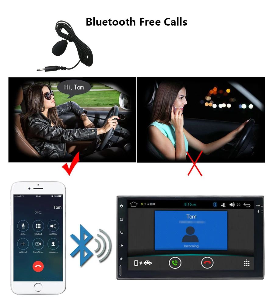 Cheap TOPSOURCE 7023 Universal 7 inch 2din  2 din Car Radio gps Anroid Autoradi0 player with rds bluetooth  For VW NISSAN TOYOTA HONDA 1